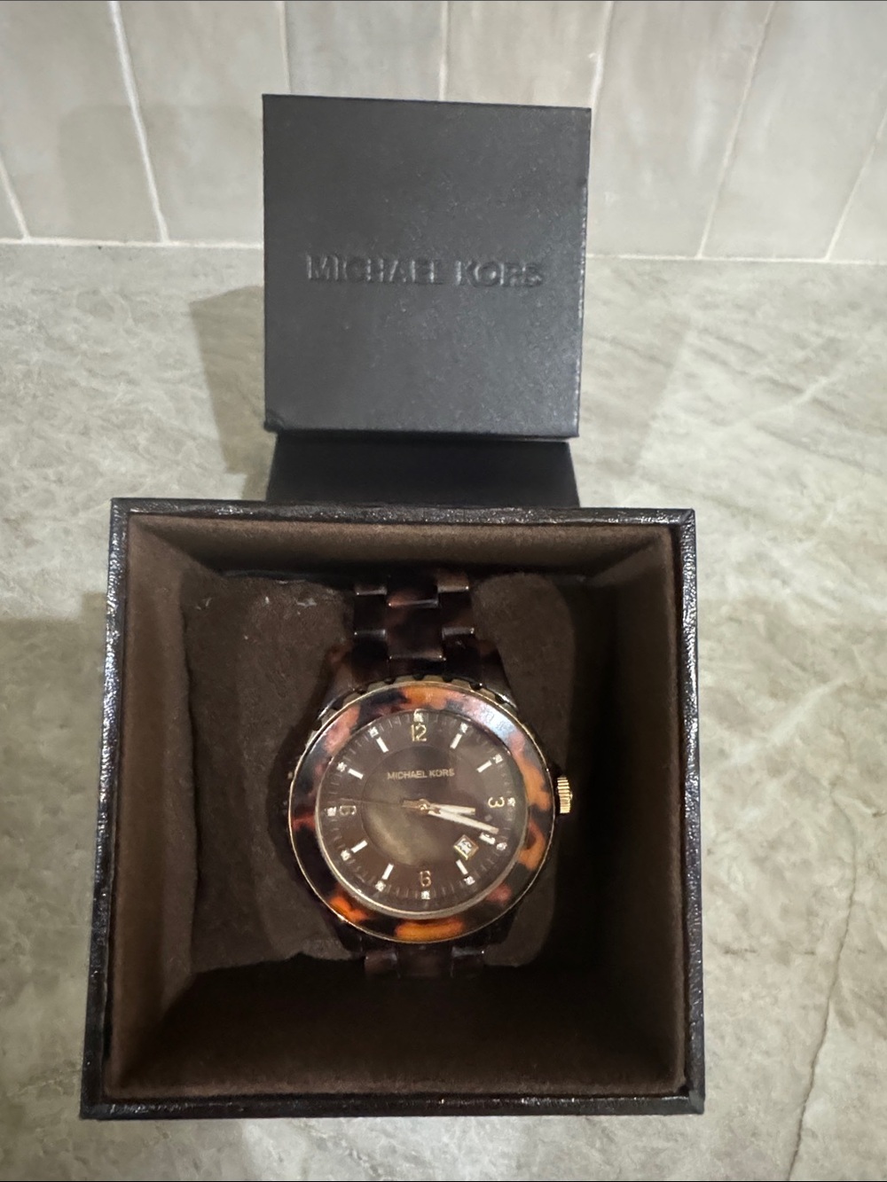 Michael Kors Brown Tortoiseshell Watch